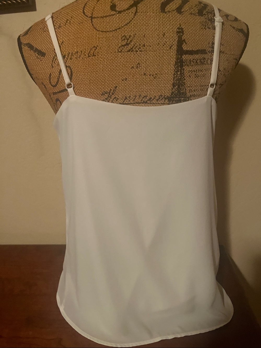 Express White V-Neck Sleeveless Cami - Picture 2 of 2